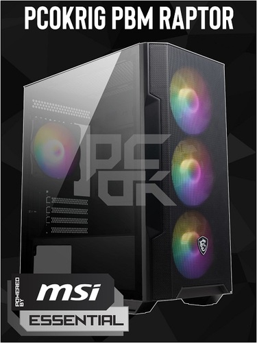 PCOKRIG PBM RAPTOR | CORE I5 12400F - 16GB D4 3600 - 1TB NVME 4.0 - RTX-4060 8GB - PBM ESSENTIAL