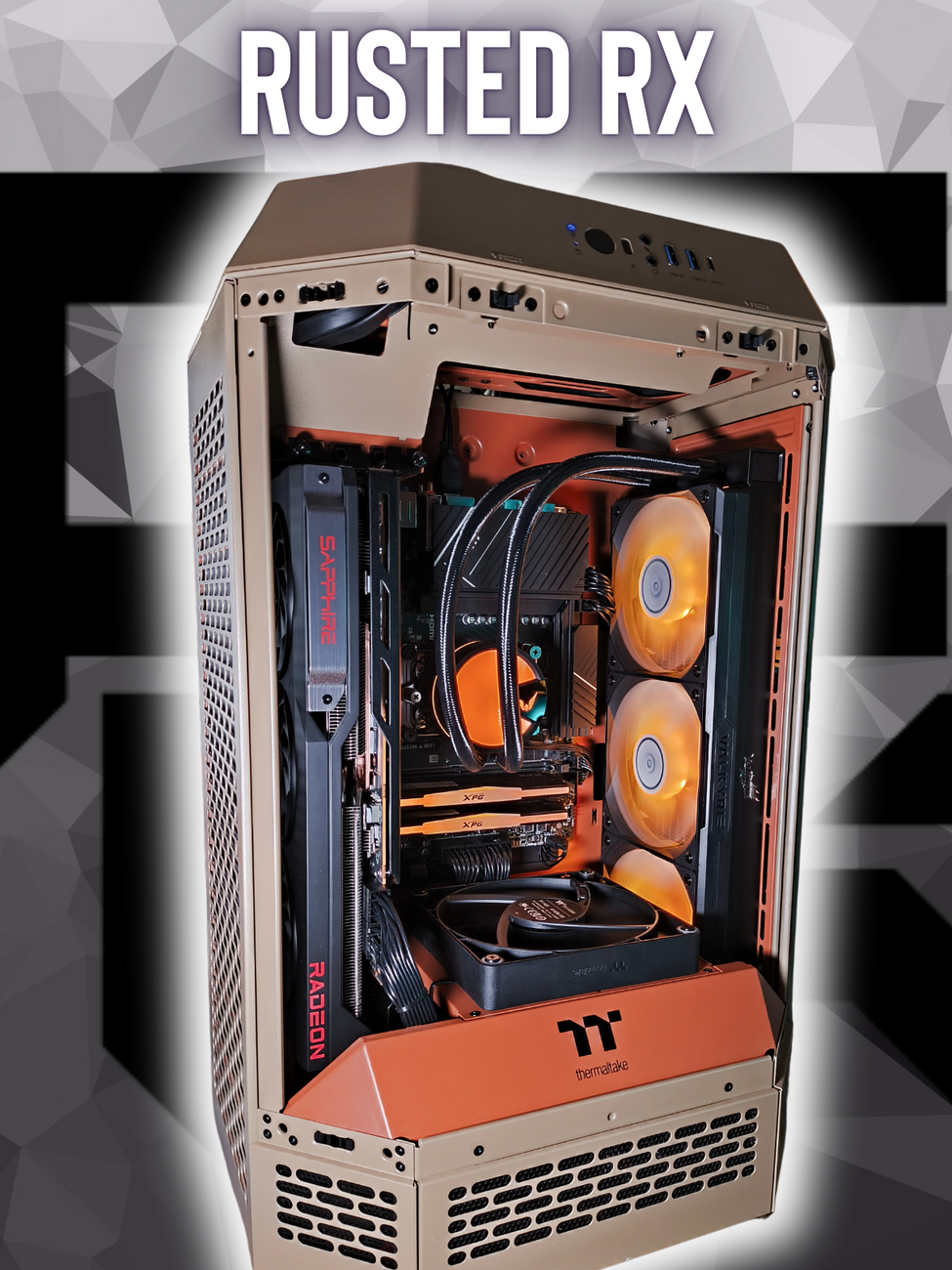 PCOK RIG RUSTED RX | PC GAMING ASSEMBLATI - RYZEN 7 7800X3D - 32GB D5 6000 RGB - 1TB NVME 4.0 - RX-9070XT 16GB