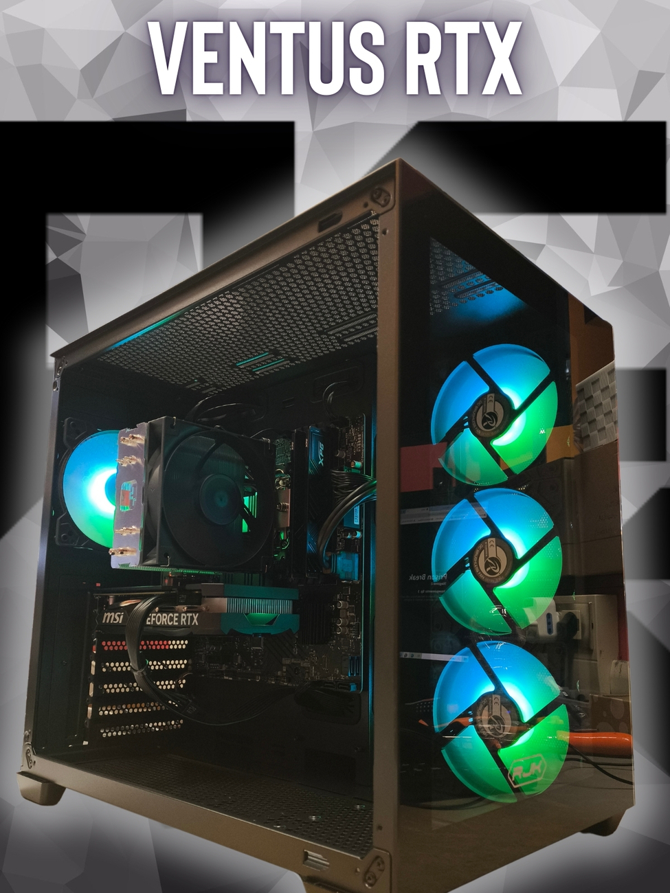 PCOK RIG VENTUS RTX | PC GAMING ASSEMBLATI - CORE I5 12400F - 32GB D4 3600 - 1TB NVME 4.0 - RTX-4060 8GB