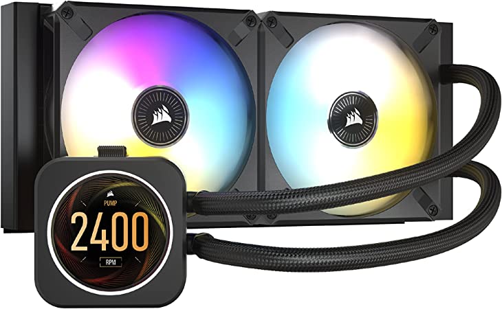 H100I ELITE LED | 240MM RADIATORE - ARGB - ICUE CONNECT - LED DISPLAY