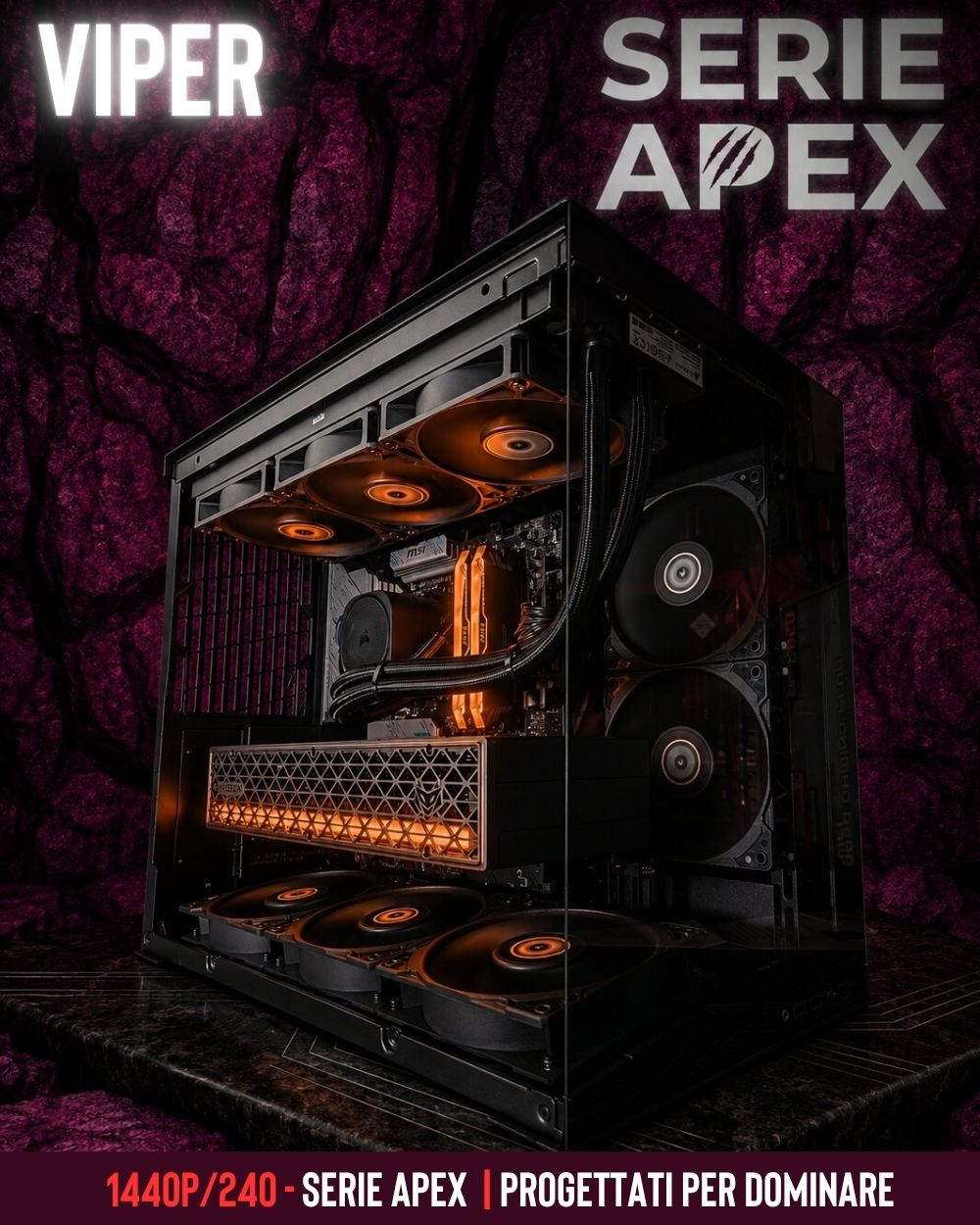 VIPER | RYZEN 7 9800X3D - RX 9070XT 16GB - 1440P 240HZ
