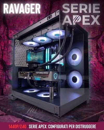 RAVAGER | RYZEN 7 7800X3D - RTX 5070TI 16GB - 1440P 240HZ