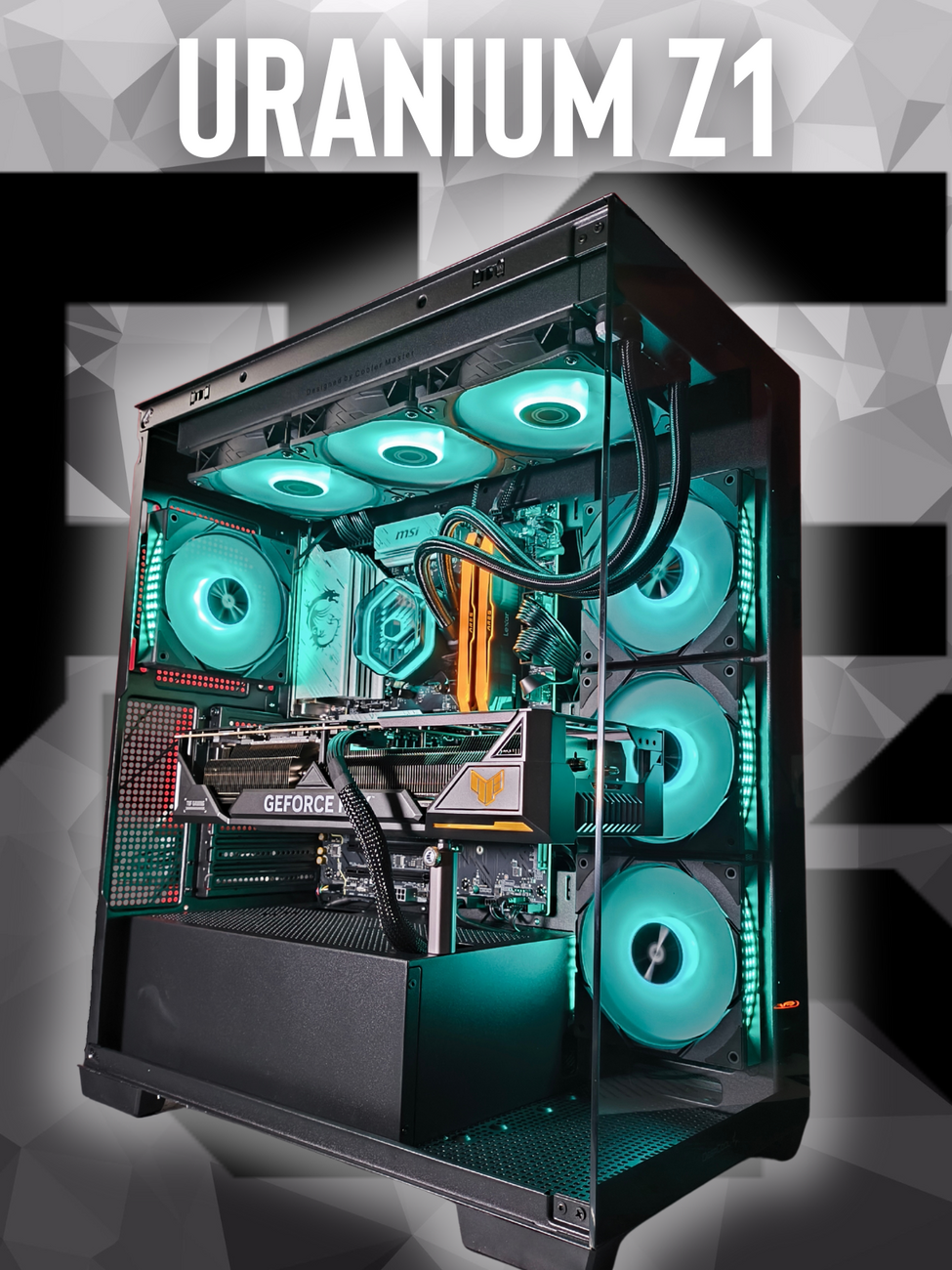 PCOK RIG URANIUM Z1 | PC GAMING ASSEMBLATI -  RYZEN 7 9800X3D - 32GB D5 6000 RGB - 3TB NVME 4.0 - RTX-5080 16GB