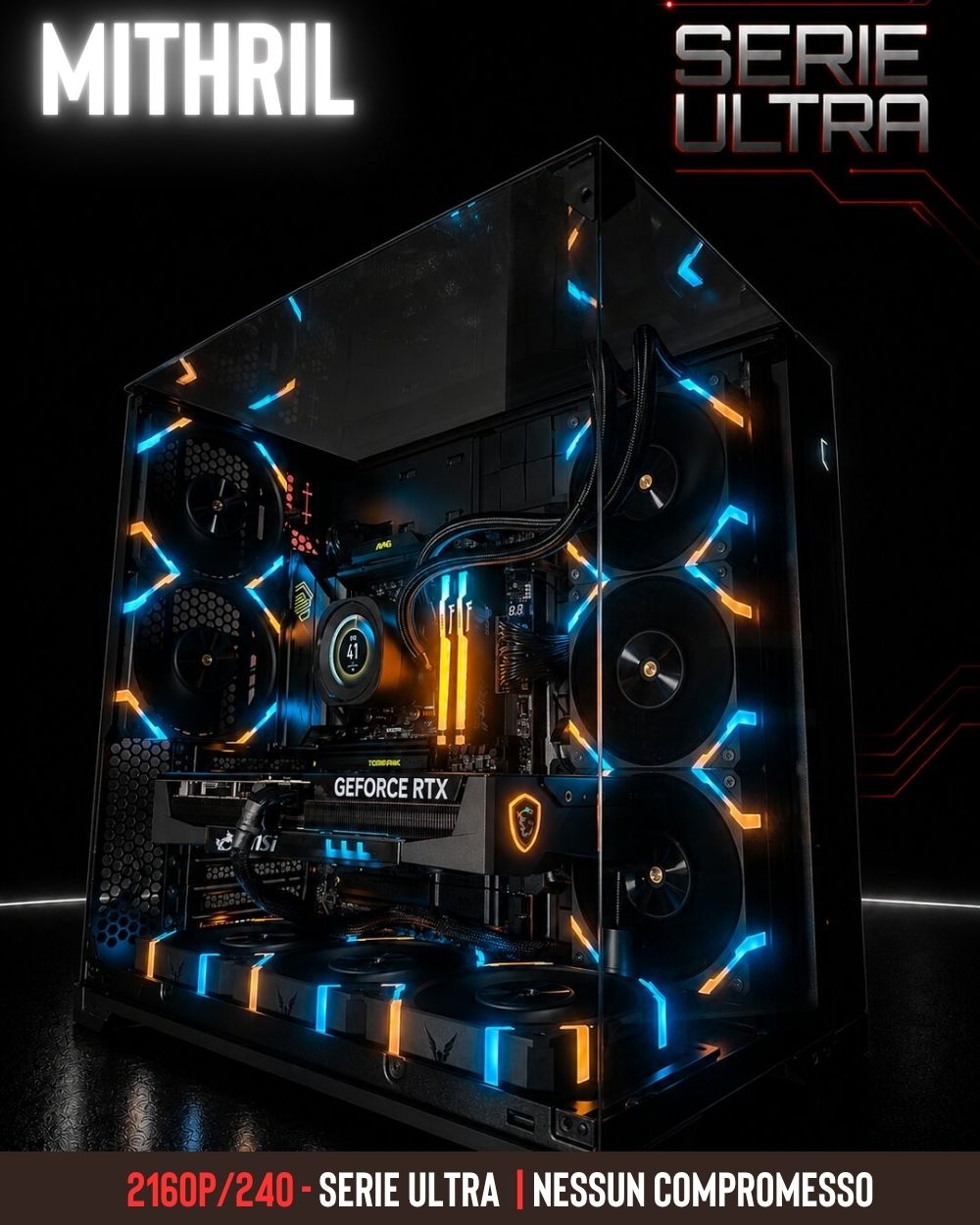 MITHRIL | RYZEN 7 9800X3D - RTX 5080 16GB - 2160P 4K