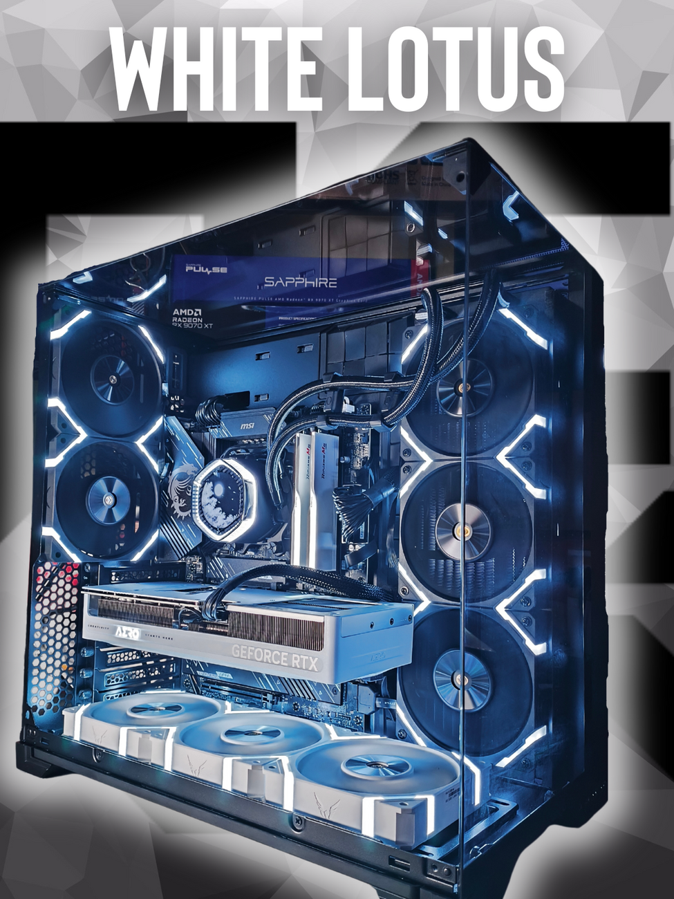 PCOK RIG "WHITE LOTUS RTX" | PC GAMING ASSEMBLATI - RYZEN 9 9950X3D - 64GB D5 6000 RGB - 3TB NVME 4.0 - RTX-5080 16GB