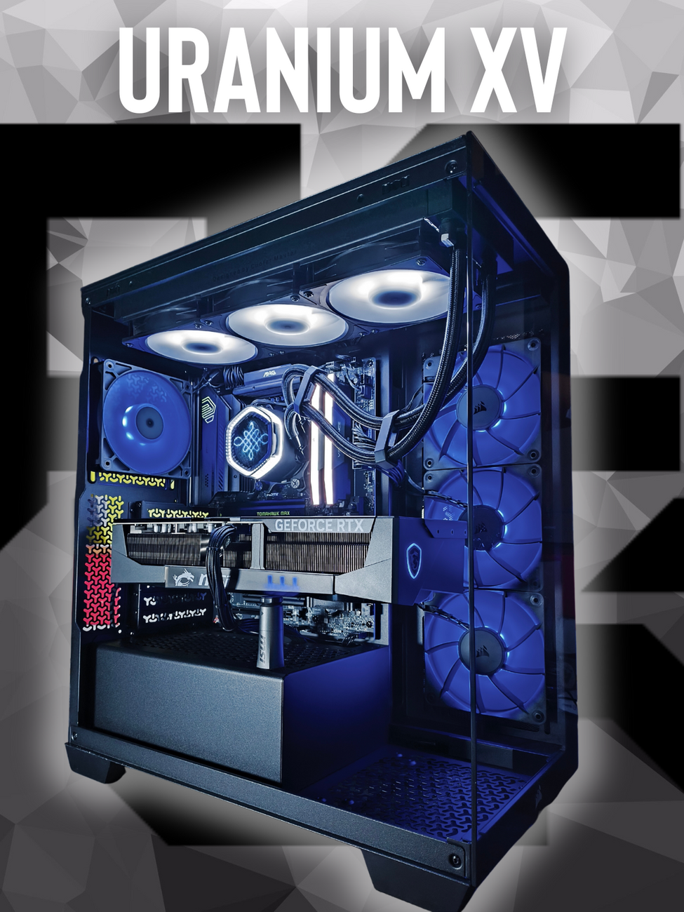PCOK RIG URANIUM XV | PC GAMING ASSEMBLATI - RYZEN 9 9800X3D - 32GB D5 6000 RGB - 3TB NVME 4.0 - RTX-5090 32GB