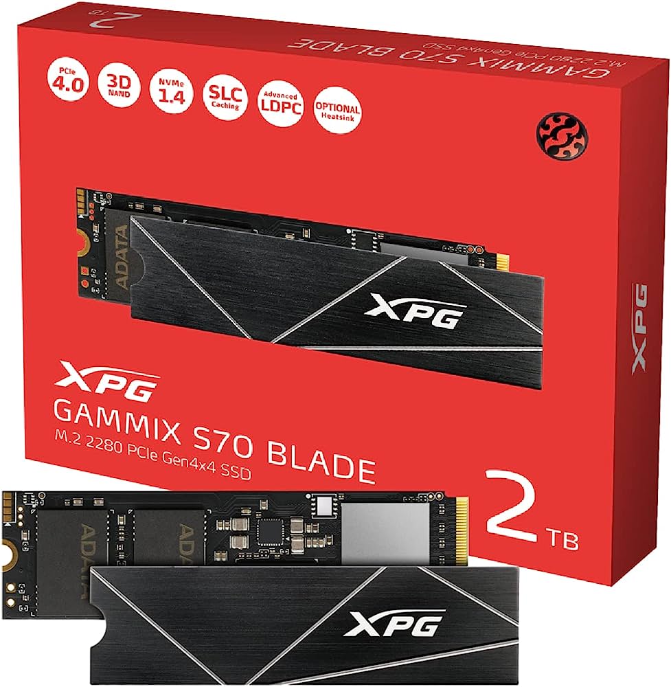 XPG BLADE S70 2TB | NVME M2 - 7400MBPS SPEED - 2TB CAPACITY - DISPONIBILITA' IMMEDIATA