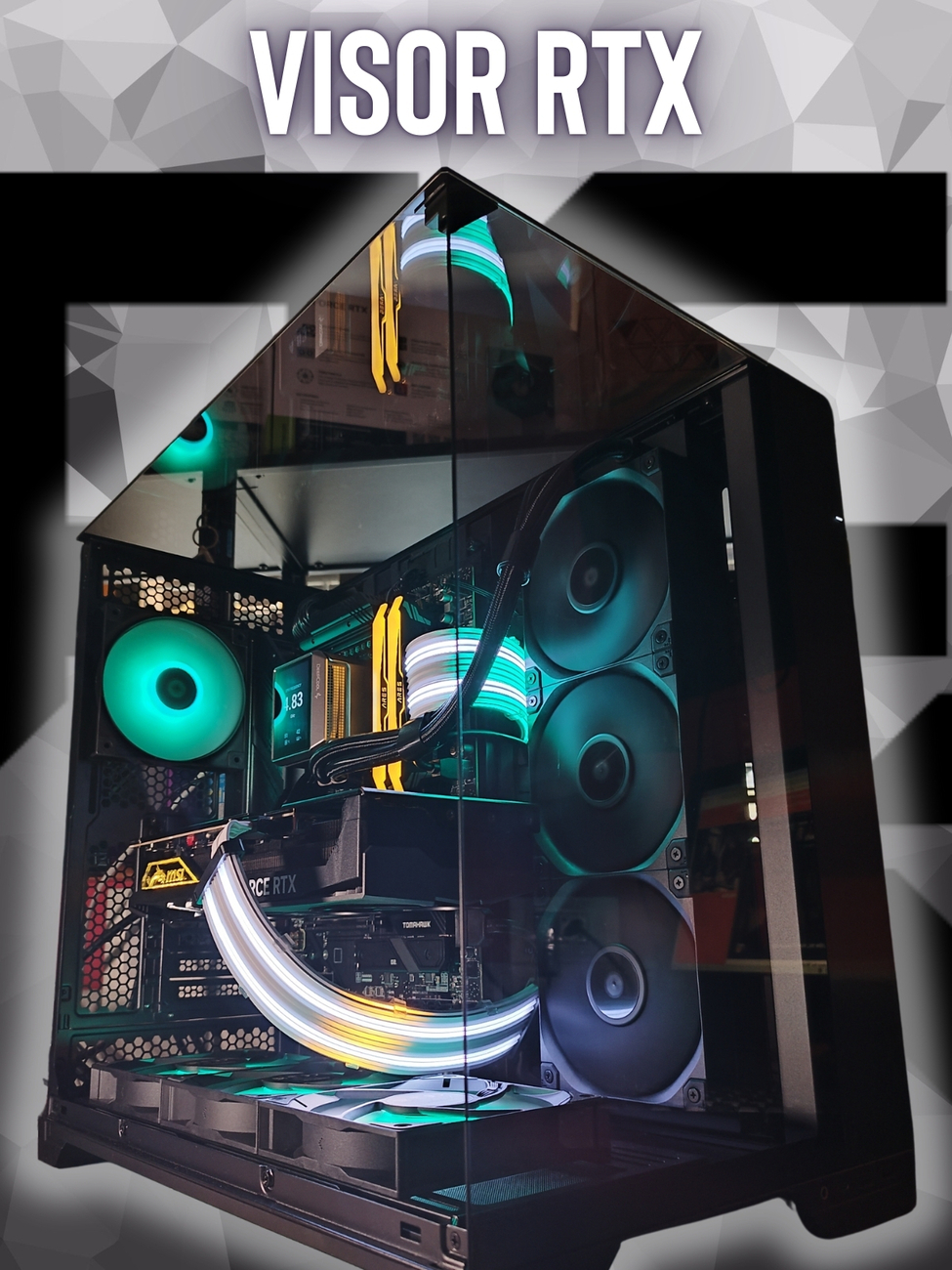 PCOK RIG VISOR RTX | PC GAMING ASSEMBLATI - RYZEN 7 9800X3D - 32GB D5 6000 RGB - 2TB NVME 4.0 - RTX-5080 16GB